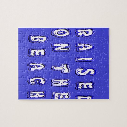 op het strand legpuzzel (Horizontaal)