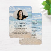 Op het strand Memorial Gebed Fotokaarten Visitekaartje (Bureau)