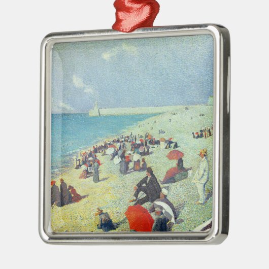 Op het strand metalen ornament (Links)