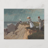 Op het strand, New Jersey, beeldende kunst Briefkaart (Voorkant)