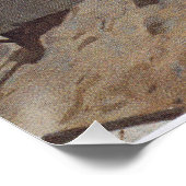 Op het strand, New Jersey, beeldende kunst Perfect Poster (Hoek)