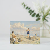 Op het strand | Paul Fischer Briefkaart (Staand voorkant)