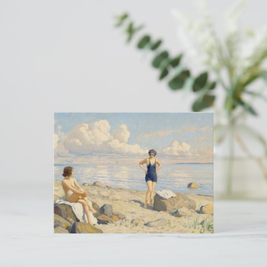 Op het strand | Paul Fischer Briefkaart (Staand voorkant)