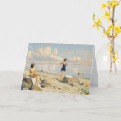 Op het strand | Paul Fischer Kaart (Gele Bloem)