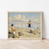 Op het strand | Paul Fischer Poster