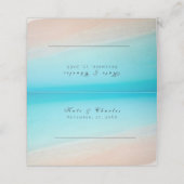 Op het strand plaatskaartje (Buitenkant ongevouwen)