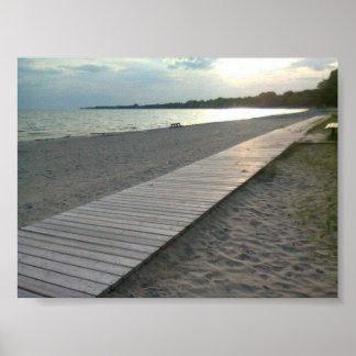 Op het strand poster