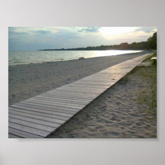 Op het strand poster (Voorkant)