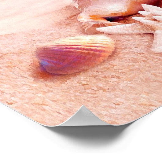 Op het strand poster (Hoek)