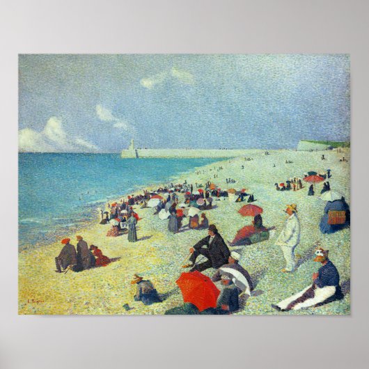 Op het strand poster (Voorkant)