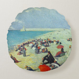 Op het strand rond kussen