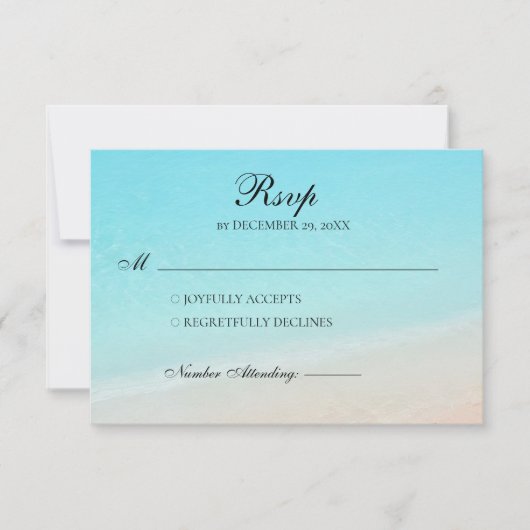 Op het strand rsvp (Voorkant)