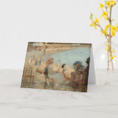 Op het strand | Rupert Bunny Kaart (Gele Bloem)