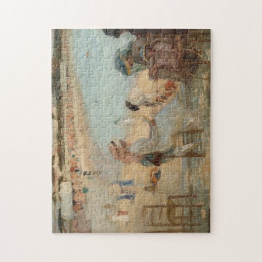 Op het strand | Rupert Bunny Legpuzzel (Verticaal)