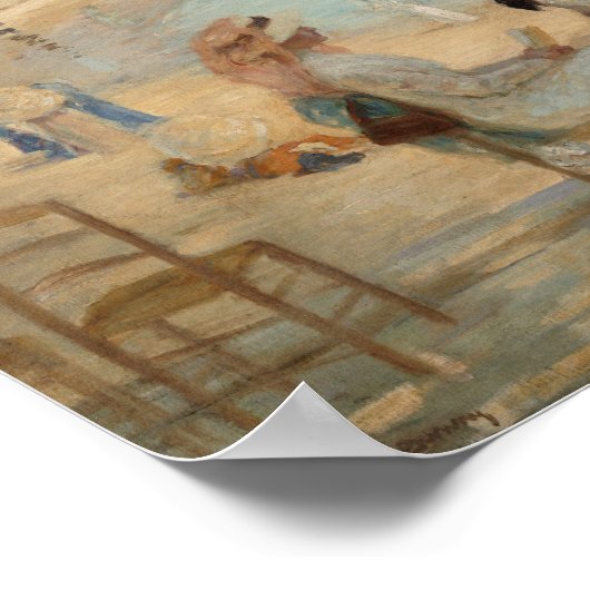 Op het strand | Rupert Bunny Poster (Hoek)