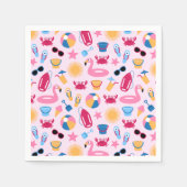 Op het strand servet (Voorkant)