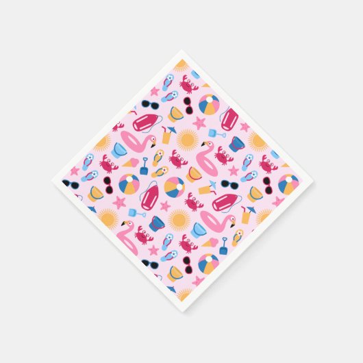 Op het strand servet (Hoek)