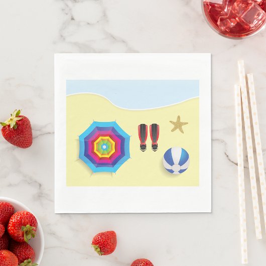 Op het strand servet