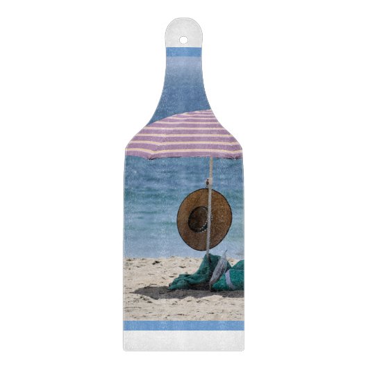 Op het strand snijplank (Voorkant)