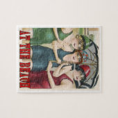 Op het strand,  stijl legpuzzel (Horizontaal)