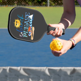 Op het strand stijlvol pickleball paddle