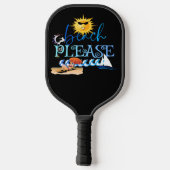 Op het strand stijlvol pickleball paddle (Achterkant)