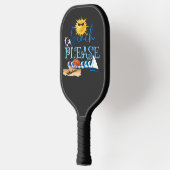 Op het strand stijlvol pickleball paddle (Links)