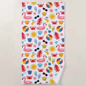 Op het strand strandlaken (Voorkant)