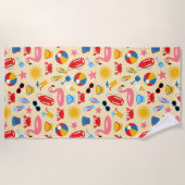 Op het strand strandlaken (Voorkant)