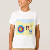 Op het strand t-shirt (Voorkant)