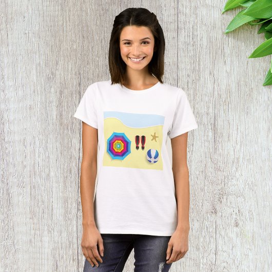 Op het strand t-shirt