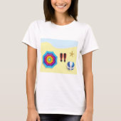 Op het strand t-shirt (Voorkant)