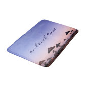 Op het strand tijd Paarse Californië zonsondergang Badmat (Gekanteld)