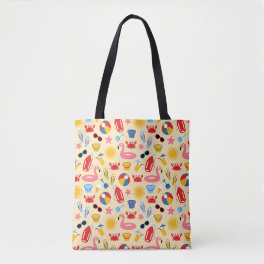 Op het strand tote bag (Voorkant)