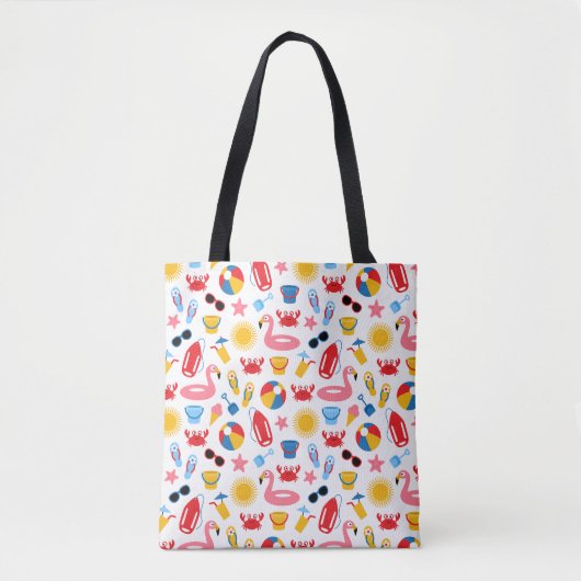 Op het strand tote bag (Voorkant)