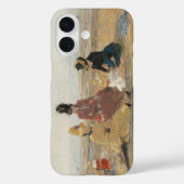 Op het strand Trouville 1887 door Eugene Boudin Case-Mate iPhone Case (Achterkant)