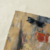 Op het strand Trouville 1887 door Eugene Boudin Strandlaken (In situ)