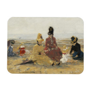 Op het strand, Trouville   1887 Magneet