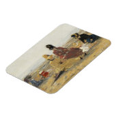 Op het strand, Trouville | 1887 Magneet (Linkerzijde)