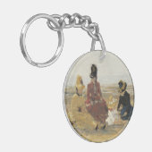 Op het strand, Trouville | 1887 Sleutelhanger (Voorkant Links)