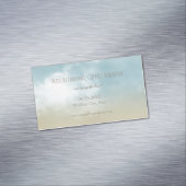 Op het strand van de kust van de oceaan bruiloft m magnetisch visitekaartje (Voorbeeld)