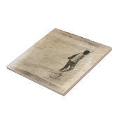 op het strand van Ipanema Tegeltje (Zijkant)