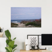 Op het strand van Ocracoke Poster (Thuiskantoor)