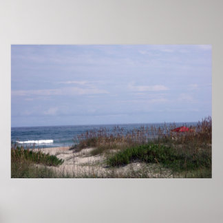 Op het strand van Ocracoke Poster