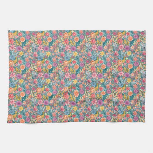 Op het strand verdwijnt al het andere theedoek (Horizontaal)