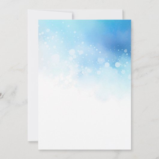 Op het strand Waterverf Boog Bruiloft Kaart (Achterkant)