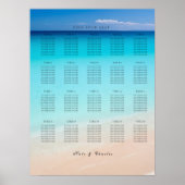 Op het strand zitkaart poster (Voorkant)