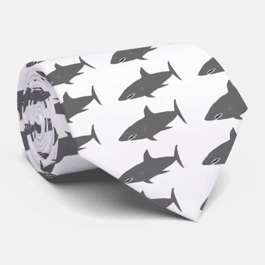 Op het stropdas van de bewegende haai (Opgerold)