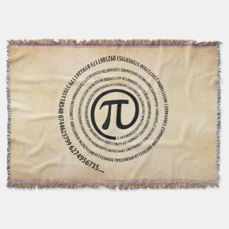 Op het symbool Pi, spiralversie Deken
