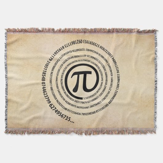 Op het symbool Pi, spiralversie Deken (Voorkant)